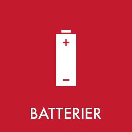 (Specialpris) Batterier - Klistermærke til affaldssortering