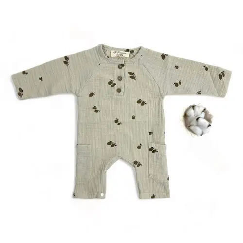 Limely Muslin Jumpsuit - Beige / 6-9m - 74cm