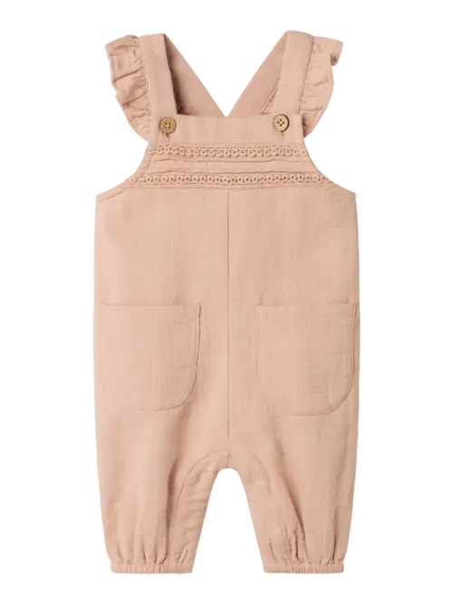 Lil Atelier Salene Loose Overall - Rugby Tan - 56 cm