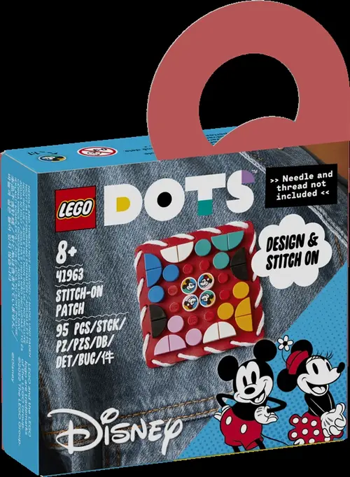 Mickey Mouse og Minnie Mouse påsyningsmærke - 41963 - LEGO DOTS