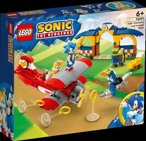 Tails' værksted og Tornado-fly - 76991 - LEGO Sonic