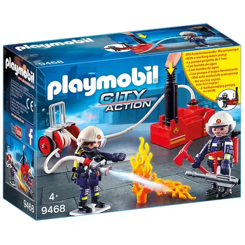 Brandmænd med vandpumpe - 9468 - PLAYMOBIL City Action