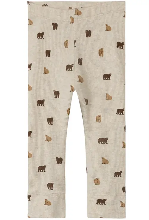 Name It Leggings Dabu Peyote Melange Bear