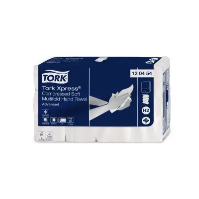 Tork XpressÂ® Komprimerede Soft Multifold Håndklædeark H2