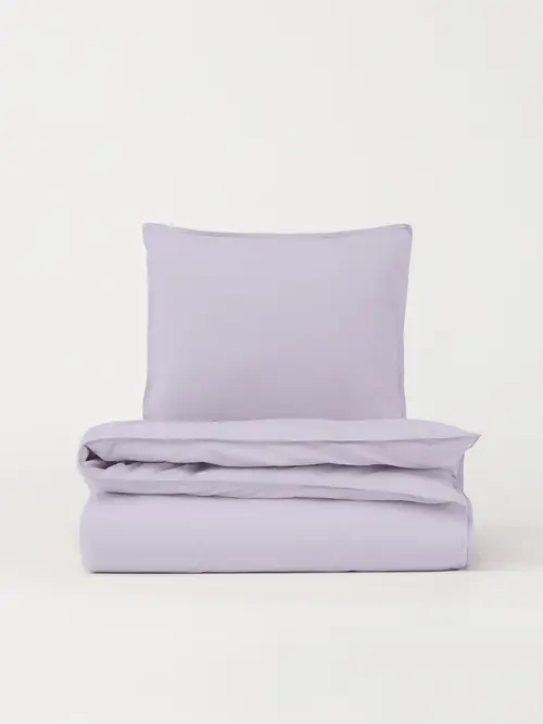 DAWN Percale sengetøj - Lavender Mist - 240x220 cm - 100% økologisk bomuld - Lavendel