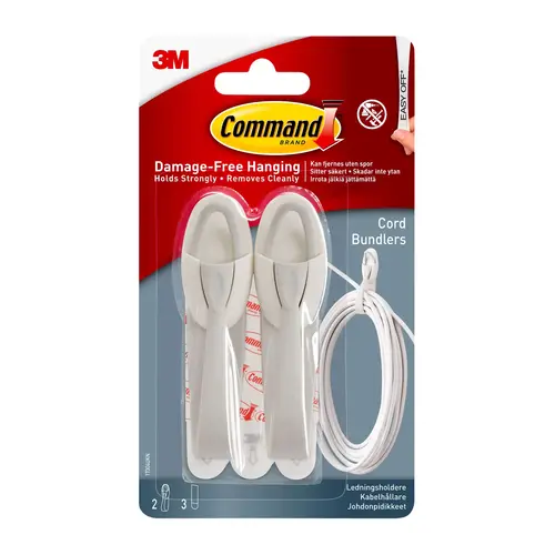 3M Command Kabelholdere, 2 stk