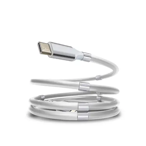 SERO QC magnet kabel, USB-C - USB-C, 1 m, hvid