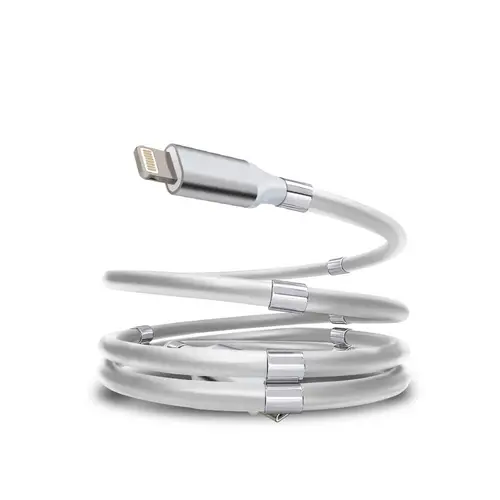 SERO QC magnet kabel USB-C - lightning, 1 m, hvid