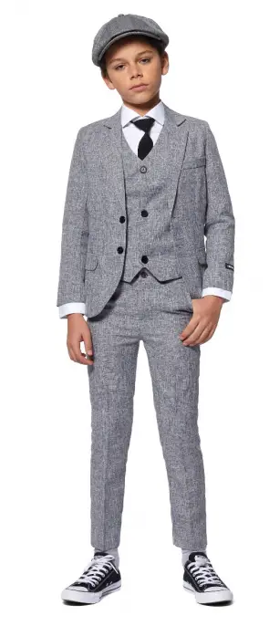 Suitmeister Boys 20's Gangster Grey S