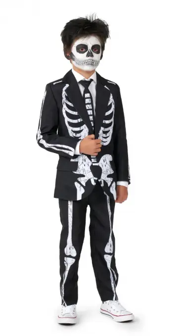 Suitmeister Boys Skeleton Grunge Black L