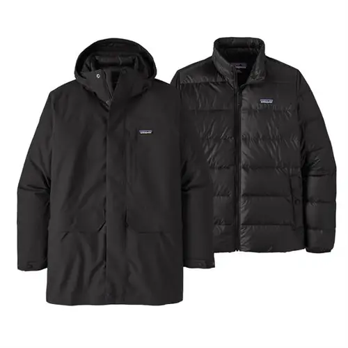 Patagonia Mens Tres 3-in-1 Parka, Black