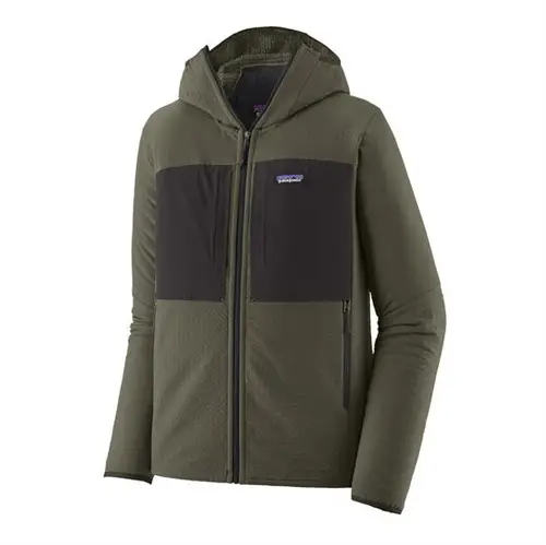 Patagonia Mens R2 TechFace Hoody, Pine Needle Green