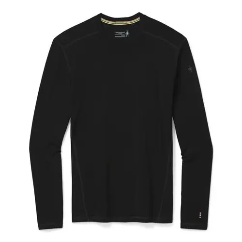 Smartwool Mens Thermal Merino Base Layer Crew, Black