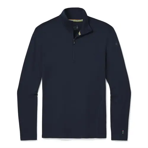 Smartwool Mens Thermal Merino Base Layer 1/4 Zip, Deep Navy