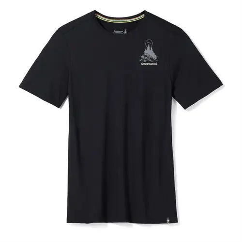 Smartwool Mens Wilderness Summit S/S Graphic Tee, Black