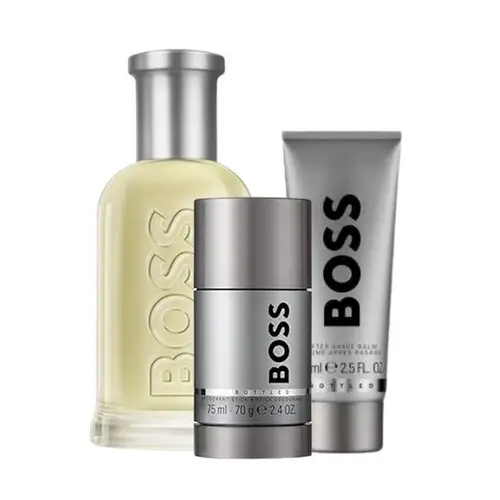 Hugo Boss - Bottled Sæt - 100 ml Edt - Deodorant Stick - Shower Gel