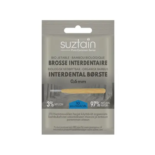 Suztain - Interdental Børste - Mellemrumsbørster - 0.6mm - 10 Stk