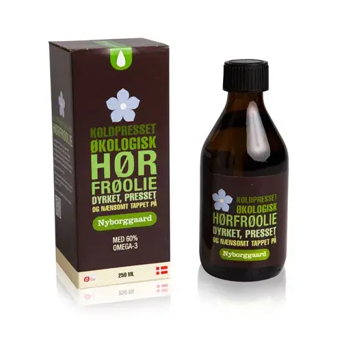 Nyborggaard - Nyborggard Hørfrøolie Koldpresset Økologisk - 250 ML