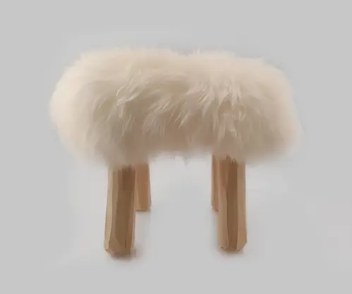 Charm - Skammel - Håndlavet Med Ægte Sheepskin