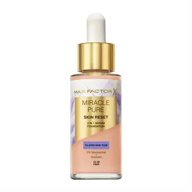 MAX FACTOR Miracle Pure Skin Reset 2 In 1 Serum Foundation 10-30 Fair 30 ml