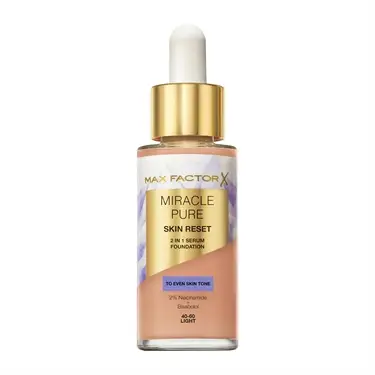 MAX FACTOR Miracle Pure Skin Reset 2 In 1 Serum Foundation 40-60 Light 30 ml