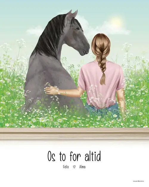 Design-Selv Plakat: Person & Hest #4