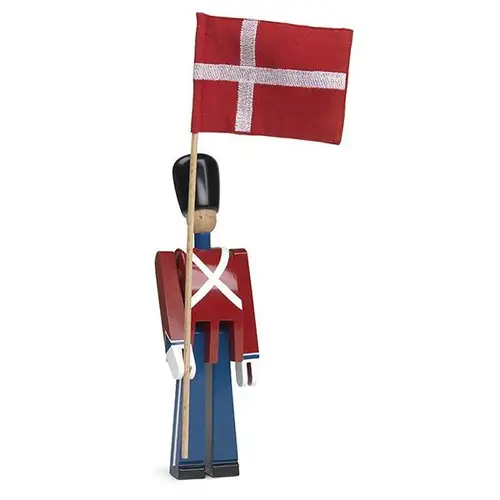 Kay Bojesen fanebærer med tekstilflag