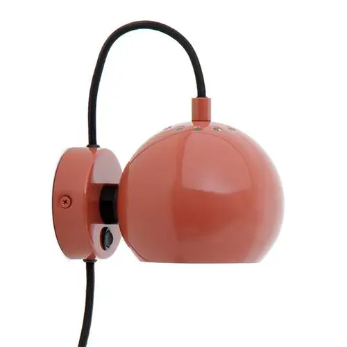 Frandsen Ball væglampe - Glossy red