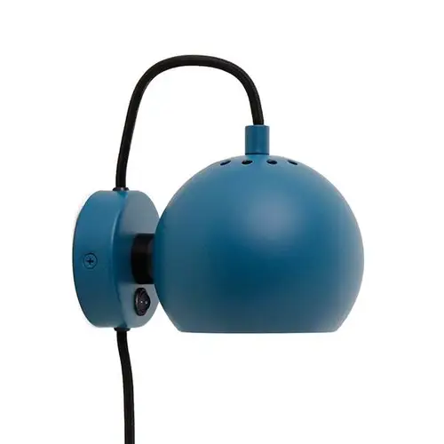 Frandsen Ball væglampe - Matt petrol blue