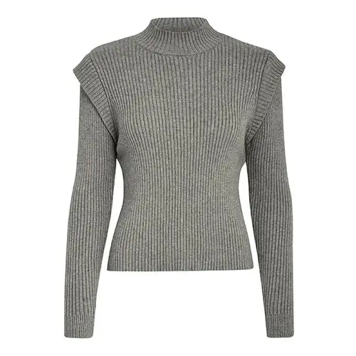 Minus Avaline knit pullover - Gunmetal melange