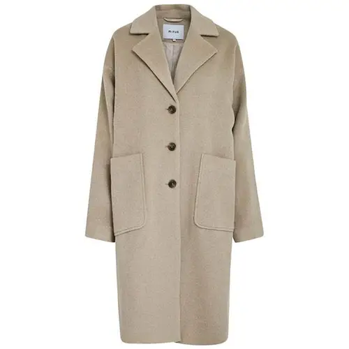 Minus Sally wool coat - Cobblestone