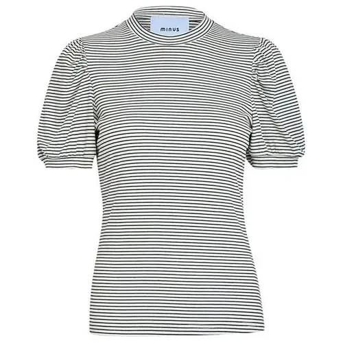 Minus Juma short sleeve tee - Cloud dancer stripe