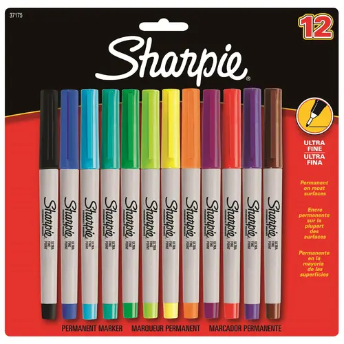 Marker Sharpie Ultra Fine 0,5mm ass (12)