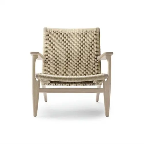 Carl Hansen & Søn CH25 Wegner Loungestol Hvidolieret Eg