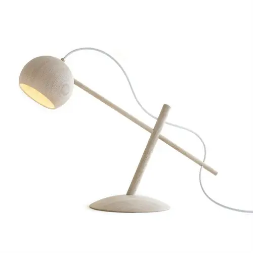 Brdr. Krüger Lune Bordlampe White Oiled Oak