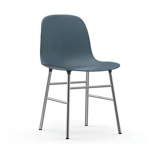 Normann Copenhagen Form Spisebordsstol Chrome Blue