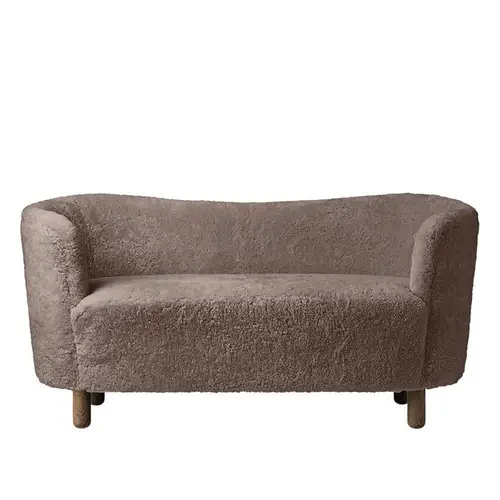 Audo Mingle Sofa  Smoked Oak Sheepskin Sahara