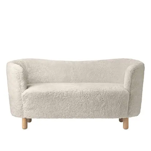 Audo Mingle Sofa  Natural Oak Sheepskin Moonlight