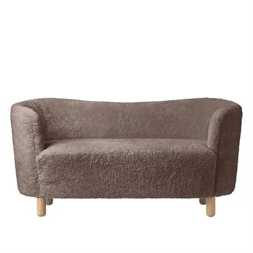 Audo Mingle Sofa  Natural Oak Sheepskin Sahara