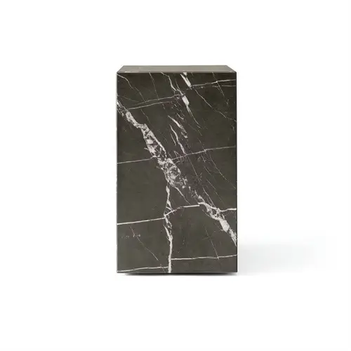 Audo Plinth Marmorbord Brown Grey Kendzo Marble Tall