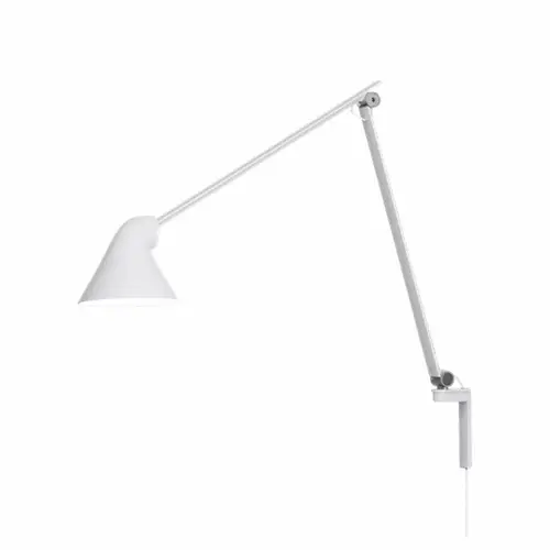 Louis Poulsen NJP Væglampe 10W LED 3000K  Lang Arm White