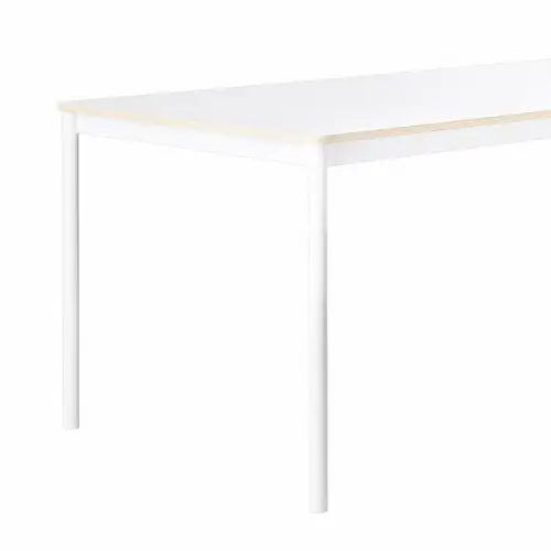 Muuto Base Spisebord Hvid laminat/Krydsfinér/Hvid 250 x 90 cm