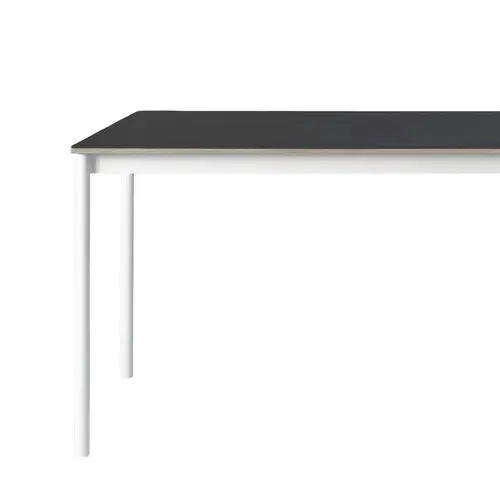 Muuto Base Spisebord Sort linoleum/Krydsfinér/Hvid 250 x 90 cm