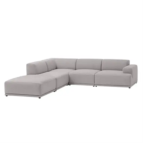 Muuto Connect Soft Modular hjørne sofa, konfiguration 1 - Clay 12