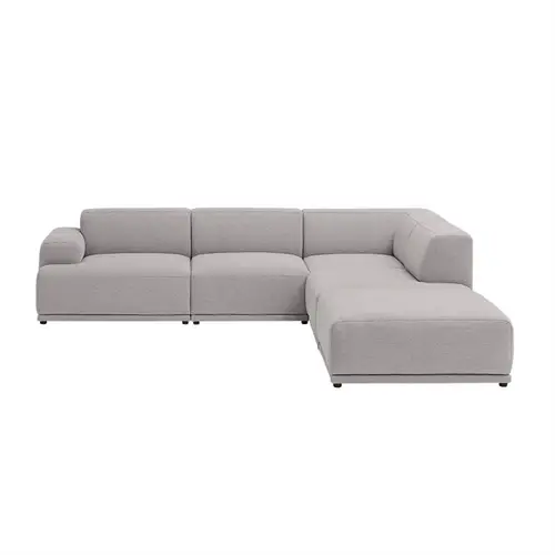 Muuto Connect Soft Modular hjørne sofa, konfiguration 2 - Clay 12