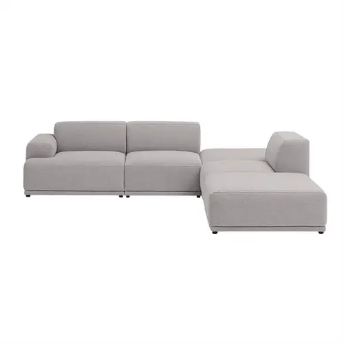 Muuto Connect Soft Modularhjørne sofa, konfiguration 3 - Clay 12