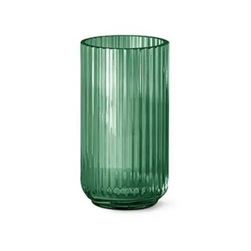 Lyngby Vase 20 cm -  Grøn glas