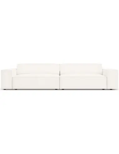 Jodie 4-personers sofa i bouclé B244 x D102 cm - Sort/Beige