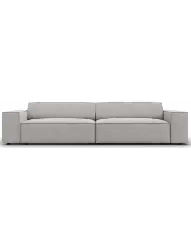 Jodie 4-personers sofa i polyester B244 x D102 cm - Sort/Lysegrå