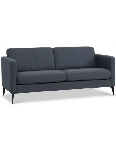 Askset 2-personers sofa i polyester B180 x D86 cm - Sort/Navy